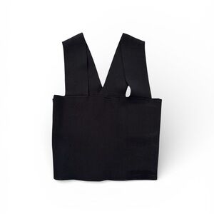 Black V-Strap Crop Top